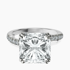 Platinum Phoebe Twigs Lab Diamond Ring front image