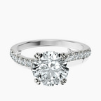 14ct White Gold Phoebe Twigs Lab Diamond Ring front image