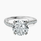 Platinum Phoebe Twigs Lab Diamond Ring front image