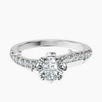 14kt White Gold Phoebe Twigs Lab Diamond Ring front image