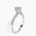 14kt White Gold Phoebe Twigs Lab Diamond Ring standing product image one