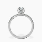 14kt White Gold Phoebe Twigs Lab Diamond Ring side right image one