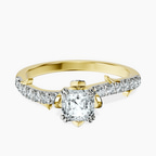 18kt Yellow Gold Phoebe Twigs Lab Diamond Ring front image