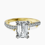 14ct Yellow Gold Phoebe Twigs Lab Diamond Ring front image