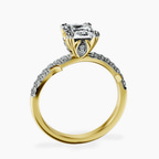 14ct Yellow Gold Phoebe Twigs Lab Diamond Ring side right image one