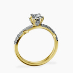 14kt Yellow Gold Phoebe Twigs Lab Diamond Ring side right image one