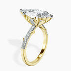 18kt Yellow Gold Phoebe Twigs Lab Diamond Ring standing product image one