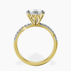 18kt Yellow Gold Phoebe Twigs Lab Diamond Ring side right image one