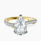 14ct Yellow Gold Phoebe Twigs Lab Diamond Ring front image