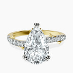 18kt Yellow Gold Phoebe Twigs Lab Diamond Ring front image