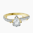 18kt Yellow Gold Phoebe Twigs Lab Diamond Ring front image
