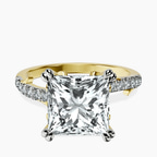 18kt Yellow Gold Phoebe Twigs Lab Diamond Ring front image