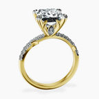 18kt Yellow Gold Phoebe Twigs Lab Diamond Ring side right image one