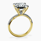 14kt Yellow Gold Phoebe Twigs Lab Diamond Ring side right image one