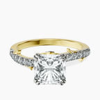 14ct Yellow Gold Phoebe Twigs Lab Diamond Ring front image