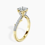 14kt Yellow Gold Phoebe Twigs Lab Diamond Ring standing product image one