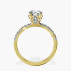 14kt Yellow Gold Phoebe Twigs Lab Diamond Ring side right image one
