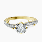 18kt Yellow Gold Phoebe Twigs Lab Diamond Ring front image