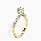 18kt Yellow Gold Phoebe Twigs Lab Diamond Ring standing product image one