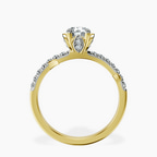 18kt Yellow Gold Phoebe Twigs Lab Diamond Ring side right image one