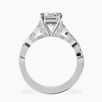 Platinum Letitia Side Stone Lab Diamond Ring side right image one