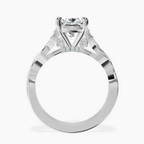 Platinum Letitia Side Stone Lab Diamond Ring side right image one