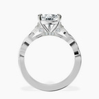 Platinum Letitia Side Stone Lab Diamond Ring side right image one