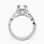 Platinum Letitia Side Stone Lab Diamond Ring side right image one