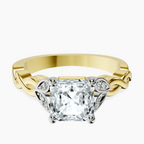 18ct Yellow Gold Letitia Side Stone Lab Diamond Ring front image