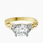 18ct Yellow Gold Letitia Side Stone Lab Diamond Ring front image