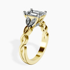 18ct Yellow Gold Letitia Side Stone Lab Diamond Ring standing product image one