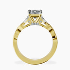 18ct Yellow Gold Letitia Side Stone Lab Diamond Ring side right image one