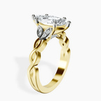18ct Yellow Gold Letitia Side Stone Lab Diamond Ring standing product image one