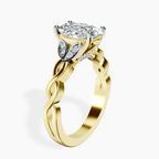 18ct Yellow Gold Letitia Side Stone Lab Diamond Ring standing product image one