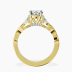 18ct Yellow Gold Letitia Side Stone Lab Diamond Ring side right image one