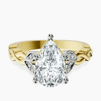 18ct Yellow Gold Letitia Side Stone Lab Diamond Ring front image