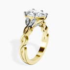 18ct Yellow Gold Letitia Side Stone Lab Diamond Ring standing product image one