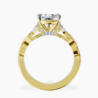 18ct Yellow Gold Letitia Side Stone Lab Diamond Ring side right image one