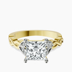 18ct Yellow Gold Letitia Side Stone Lab Diamond Ring front image