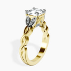 18ct Yellow Gold Letitia Side Stone Lab Diamond Ring standing product image one