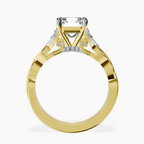 18ct Yellow Gold Letitia Side Stone Lab Diamond Ring side right image one