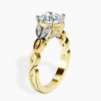 14kt Yellow Gold Letitia Side Stone Lab Diamond Ring standing product image one