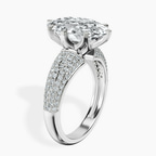 2.99 ct. oval Titania Luxe Ring in 18kt white gold standing product image one