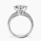 2.99 ct. oval Titania Luxe Ring in 18kt white gold side right image one