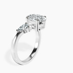 2.06 ct. oval Joella Chevron Ring in 14kt white gold standing product image one