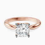 18kt Rose Gold Azalea Classic Solitaire 2mm Lab Diamond Ring front image