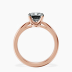 14kt Rose Gold Azalea Classic Solitaire 2mm Lab Diamond Ring side right image one