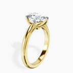 18kt Yellow Gold Azalea Classic Solitaire 2mm Lab Diamond Ring standing product image one