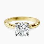10kt Yellow Gold Azalea Classic Solitaire 2mm Lab Diamond Ring front image