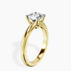 10kt Yellow Gold Azalea Classic Solitaire 2mm Lab Diamond Ring standing product image one